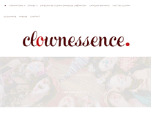 Tablet Screenshot of clownessence.fr